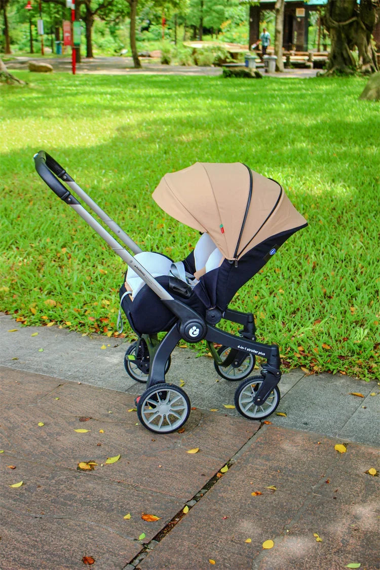 2025 New Four-in-One Multifunctional Newborn Stroller Lightweight Foldable Car Seat Two-way High View Baby Stroller Baby Carrier