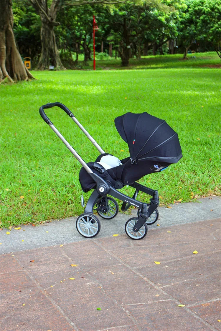 2025 New Four-in-One Multifunctional Newborn Stroller Lightweight Foldable Car Seat Two-way High View Baby Stroller Baby Carrier