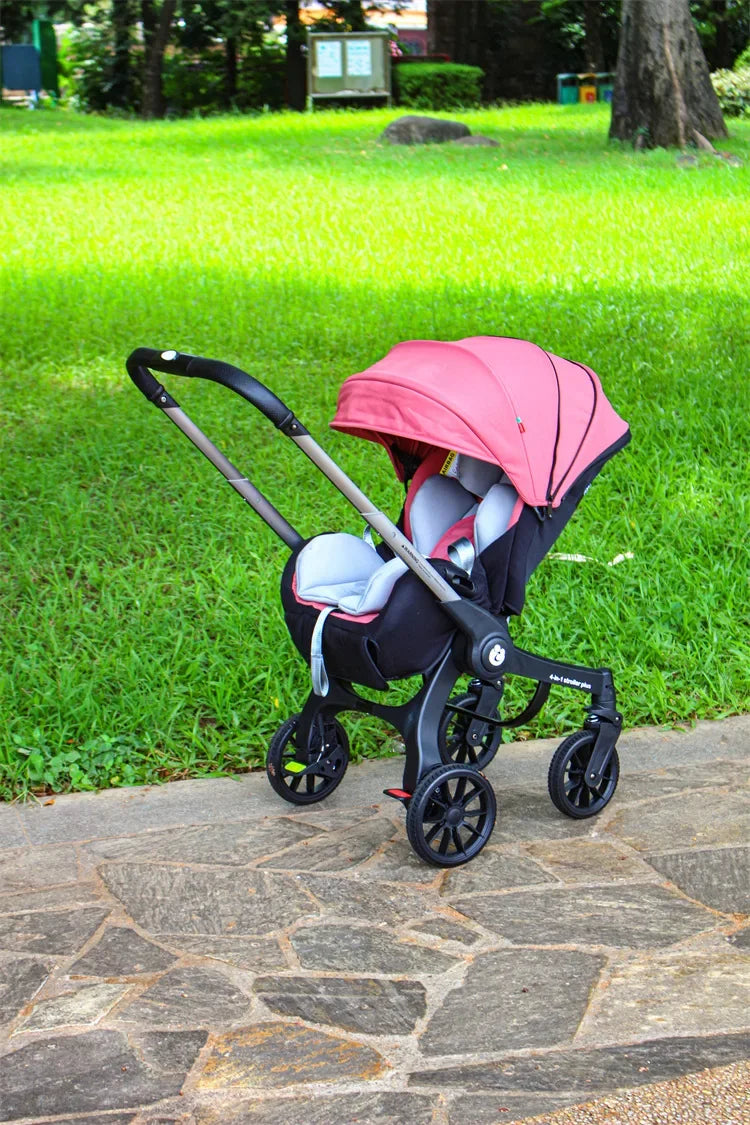 2025 New Four-in-One Multifunctional Newborn Stroller Lightweight Foldable Car Seat Two-way High View Baby Stroller Baby Carrier